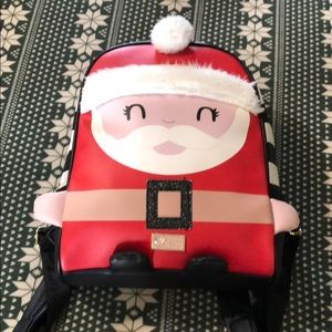 Betsey Johnson santa backpack purse